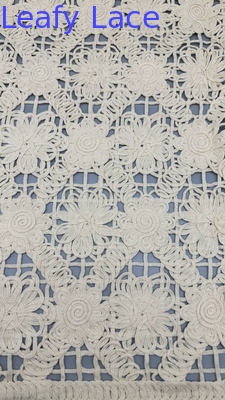 100% Polyester Lace Fabric Plaid Elegant High Quality for Party  Gowns