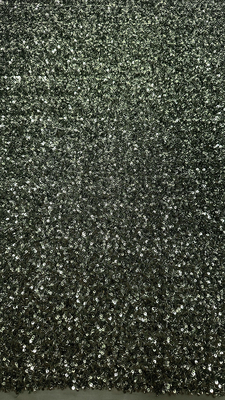 Sequin Embroidered Fabric 100% Polyester Complicated Fabric Good Quality for Party Dress