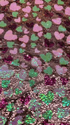 3D Floral Sequin Bread  Embroideded Fabric Luxary High Quality for Party Gowns Dresses
