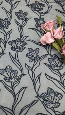 Seqiun Embroideded Lace Mesh Luxary High Quality Elegant Fabric