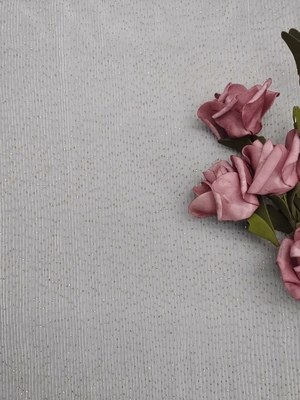 Pleated Tulle Mesh Foil Printed Fabric Shimmering Tulle Lace